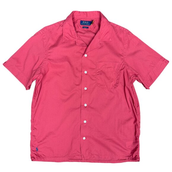 Men's‎ POLO RALPH LAUREN "Classic Fit Camp Shirt" Short Sleeve- Size M - Picture 3 of 10